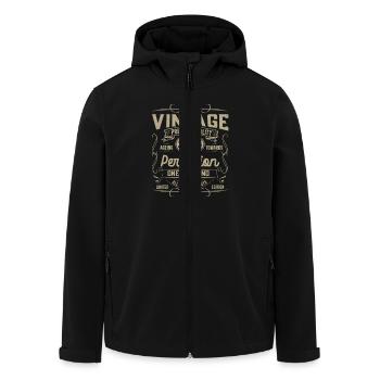 2015 Vintage Perfection Cadeau Anniversaire - Veste softshell homme en polyester recyclé Stanley/Stella - noir - Devant - AI Model Male 185 light (185cm)