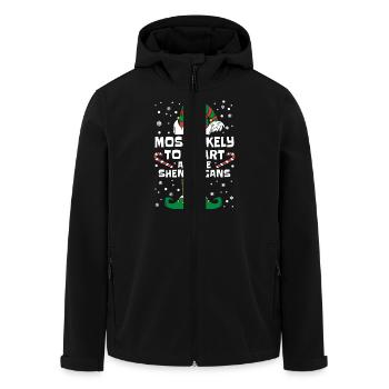 Le plus susceptible de commencer toutes les manigances de Noël - Veste softshell homme en polyester recyclé Stanley/Stella - noir - Devant - AI Model Male 185 light (185cm)