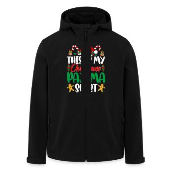 This Is My Christmas Pajama Shirt Nap Sleep Santa - Recycelte Männer Softshell-Jacke von Stanley/Stella - Schwarz - Vorne - AI Model Male 185 light (185cm)