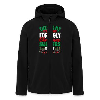 C’est mon c’est trop chaud pour les pulls de Noël moches - Veste softshell homme en polyester recyclé Stanley/Stella - noir - Devant - AI Model Male 185 light (185cm)
