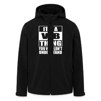It s A Vib Thing You Wouldn't Understand - Veste softshell homme en polyester recyclé Stanley/Stella - noir - Devant - AI Model Male 185 light (185cm)