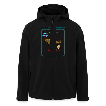 Cast Your Line Share the Love Autism Awareness - Men’s Recycled Softshell Jacket by Stanley/Stella - black - Front - AI Model Male 185 light (185cm)