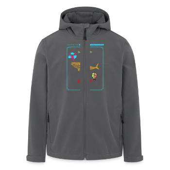 Werfen Sie Ihre Linie aus Teilen Sie die Liebe Autismus-Bewusstsein - Recycelte Männer Softshell-Jacke von Stanley/Stella - Anthrazit - Vorne - AI Model Male 185 light (185cm)