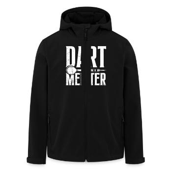 Dartspieler DARTMEISTER Lustiges Darts Liebhaber - Recycelte Männer Softshell-Jacke von Stanley/Stella - Schwarz - Vorne - AI Model Male 185 light (185cm)