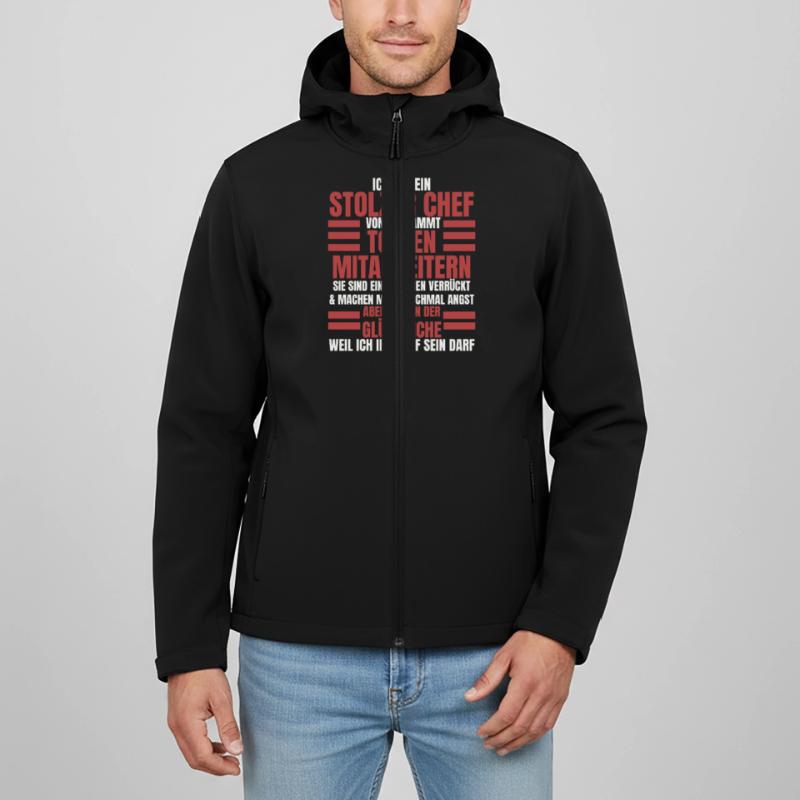 Ich Bin Ein Stolzer Chef Geburtstag Geschenk Recycelte Männer Softshell-Jacke von Stanley/Stella