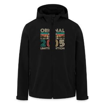Original 2005 Vintage Cadeau Anniversaire Rétro - Veste softshell homme en polyester recyclé Stanley/Stella - noir - Devant - AI Model Male 185 light (185cm)