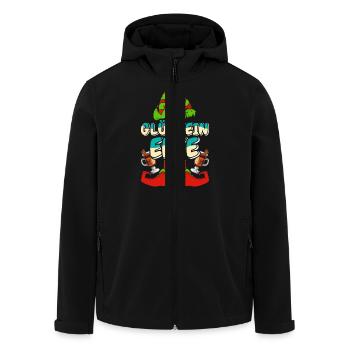 Weihnachtsmarkt GLÜHWEIN ELFE Lustiges Weihnachts - Recycelte Männer Softshell-Jacke von Stanley/Stella - Schwarz - Vorne - AI Model Male 185 light (185cm)