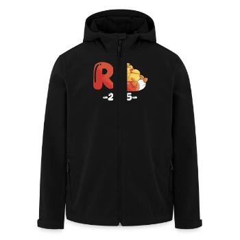Ruhestand R ENTE 2025 Rentner Großeltern - Recycelte Männer Softshell-Jacke von Stanley/Stella - Schwarz - Vorne - AI Model Male 185 light (185cm)