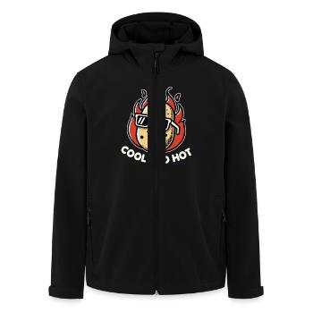 Cool Und Hot Lustige Kartoffel Süße Pommes Frites - Recycelte Männer Softshell-Jacke von Stanley/Stella - Schwarz - Vorne - AI Model Male 185 light (185cm)