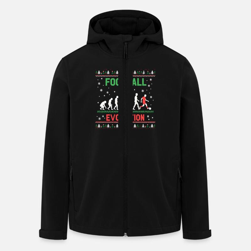 Evolution Fußball | Fußballspieler - Recycelte Männer Softshell-Jacke von Stanley/Stella - Schwarz