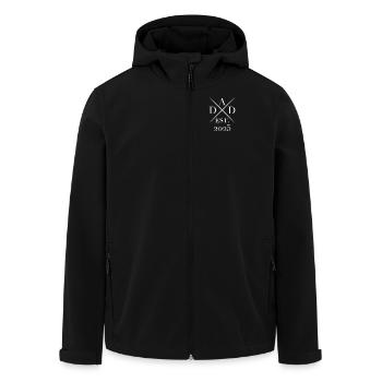 Papa Vater Dad 2025 Geschenk - Recycelte Männer Softshell-Jacke von Stanley/Stella - Schwarz - Vorne - AI Model Male 185 light (185cm)