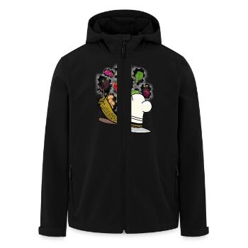 Schnecke Küchen Schleimer Karriere Koch Köche Job - Recycelte Männer Softshell-Jacke von Stanley/Stella - Schwarz - Vorne - AI Model Male 185 light (185cm)
