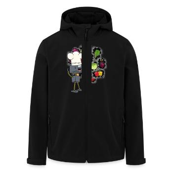 Robot Chef Cuisiniers Cuisinier Cuisine Arts culinaires - Veste softshell homme en polyester recyclé Stanley/Stella - noir - Devant - AI Model Male 185 light (185cm)