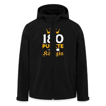 Dartspielerin 180 PUNKTE KÖNIGIN Lustiges - Recycelte Männer Softshell-Jacke von Stanley/Stella - Schwarz - Vorne - AI Model Male 185 light (185cm)