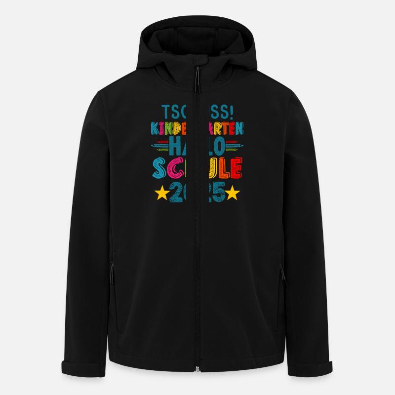 Tschüss Kindergarten Hallo Schule KitaAbsolve 2025 - Recycelte Männer Softshell-Jacke von Stanley/Stella - Schwarz