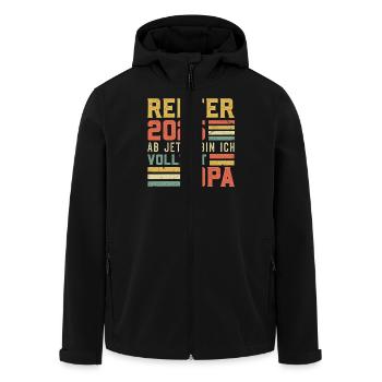 RENTNER 2025 AB JETZT BIN ICH VOLLZEIT OPA Lustig - Recycelte Männer Softshell-Jacke von Stanley/Stella - Schwarz - Vorne - AI Model Male 185 light (185cm)