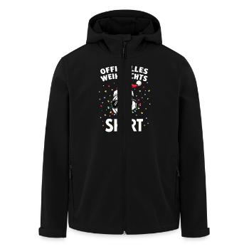 Lustiger Fußball - Spruch Weihnachten Advent Fest - Recycelte Männer Softshell-Jacke von Stanley/Stella - Schwarz - Vorne - AI Model Male 185 light (185cm)