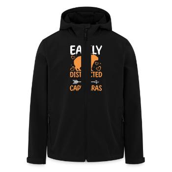 Capybara - Recycelte Männer Softshell-Jacke von Stanley/Stella - Schwarz - Vorne - AI Model Male 185 light (185cm)