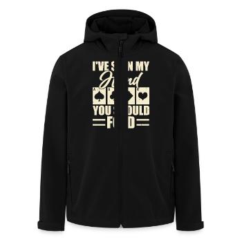 Poker Jeux d’argent Funny Poker Gambler - Veste softshell homme en polyester recyclé Stanley/Stella - noir - Devant - AI Model Male 185 light (185cm)