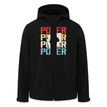 Poker Jeu de cartes Jeux d’argent Drôle Poker Joueur - Veste softshell homme en polyester recyclé Stanley/Stella - noir - Devant - AI Model Male 185 light (185cm)