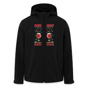 ADVENT ADVENT ACH EGAL GIB MIR GLÜHWEIN Lustiges - Recycelte Männer Softshell-Jacke von Stanley/Stella - Schwarz - Vorne - AI Model Male 185 light (185cm)