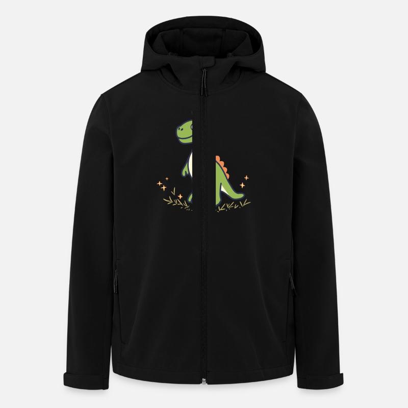 DINOSAUR - Men’s Recycled Softshell Jacket by Stanley/Stella - black