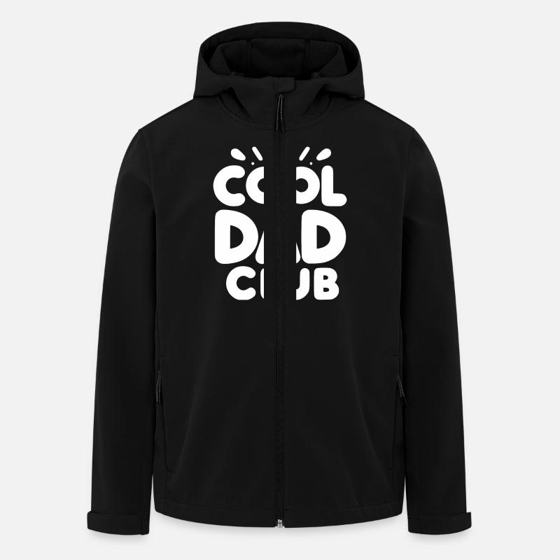 Club des pères cool - Veste softshell homme en polyester recyclé Stanley/Stella - noir