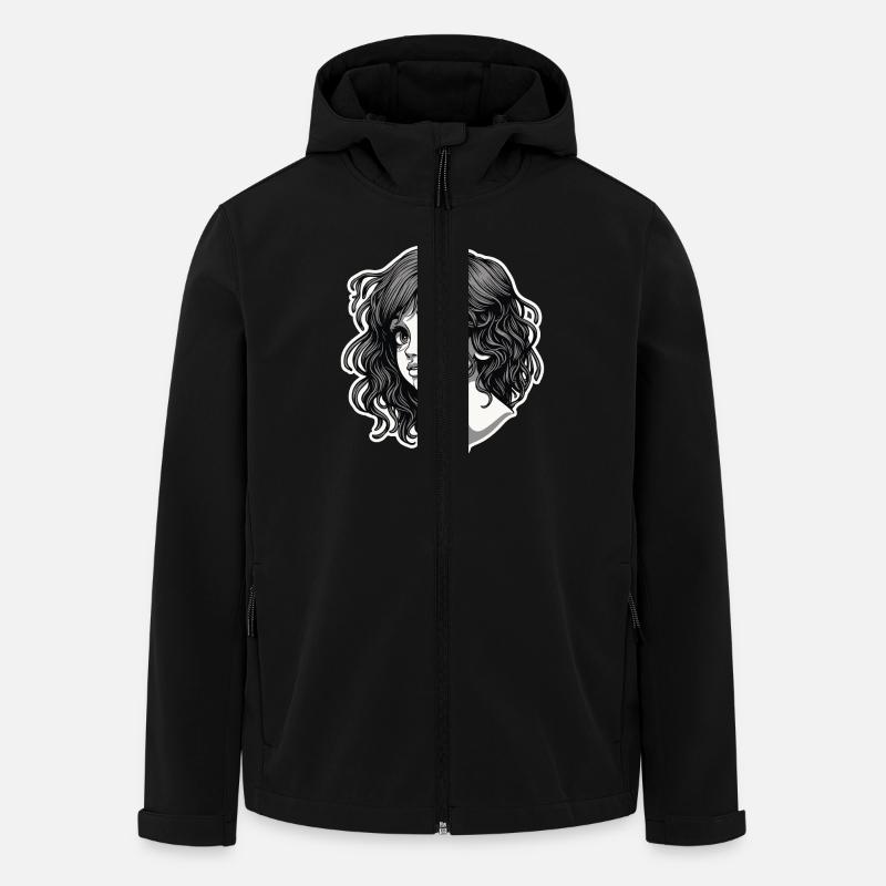 SPAGHETTI-MÄDCHEN - Recycelte Männer Softshell-Jacke von Stanley/Stella - Schwarz