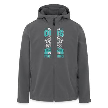 Opi MANCHE OPAS SPIELEN BINGO ECHTE OPAS FAHREN - Recycelte Männer Softshell-Jacke von Stanley/Stella - Anthrazit - Vorne - AI Model Male 185 light (185cm)