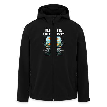 Bevor Du Fragst Aquarium Fische - Recycelte Männer Softshell-Jacke von Stanley/Stella - Schwarz - Vorne - AI Model Male 185 light (185cm)