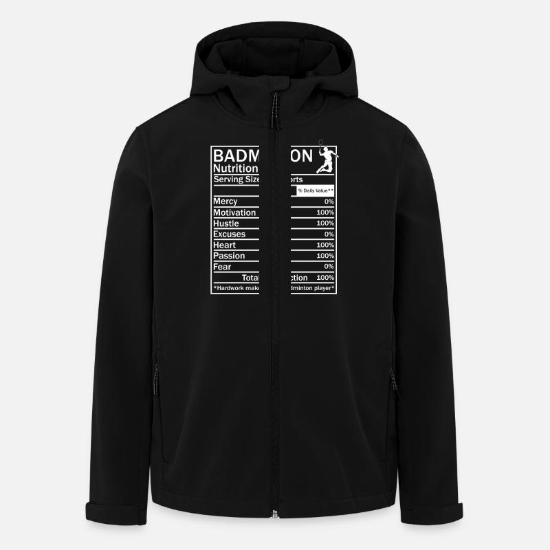Badminton Shuttlecock - Men’s Recycled Softshell Jacket by Stanley/Stella - black