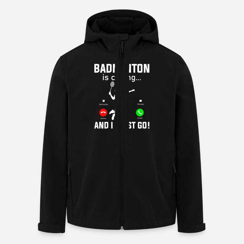 Federball für Badminton - Recycelte Männer Softshell-Jacke von Stanley/Stella - Schwarz