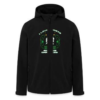 Ich liebe Geister und die Dunkelheit - Recycelte Männer Softshell-Jacke von Stanley/Stella - Schwarz - Vorne - AI Model Male 185 light (185cm)