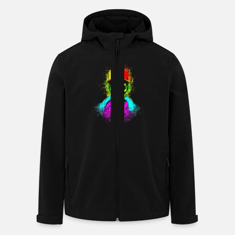 ZOMBIE BRAIN SKATER - Recycelte Männer Softshell-Jacke von Stanley/Stella - Schwarz