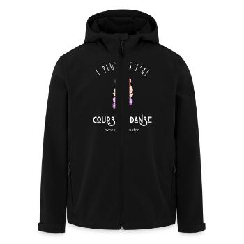 J’peux pas j’ai cours de danse avec mon hamster - Veste softshell homme en polyester recyclé Stanley/Stella - noir - Devant - AI Model Male 185 light (185cm)