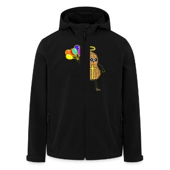 LGBT Peanut Gay Pride Peanuts Rainbow - Men’s Recycled Softshell Jacket by Stanley/Stella - black - Front - AI Model Male 185 light (185cm)