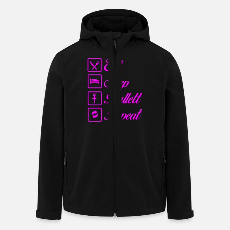 ballett repeat - Recycelte Männer Softshell-Jacke von Stanley/Stella - Schwarz