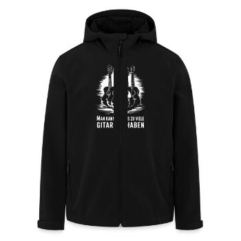 Man kann niemals zu viele Gitarren haben Gitarrist - Recycelte Männer Softshell-Jacke von Stanley/Stella - Schwarz - Vorne - AI Model Male 185 light (185cm)