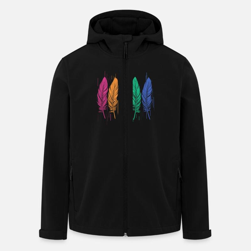 FEATHERS - Men’s Recycled Softshell Jacket by Stanley/Stella - black