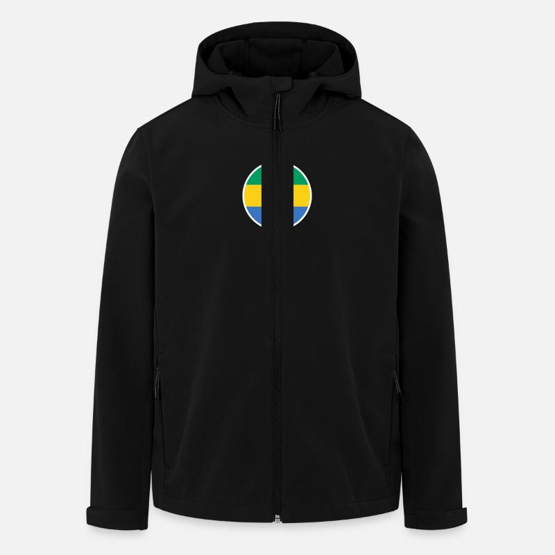 Gabon Gabonese Flag Gabonese - Men’s Recycled Softshell Jacket by Stanley/Stella - black