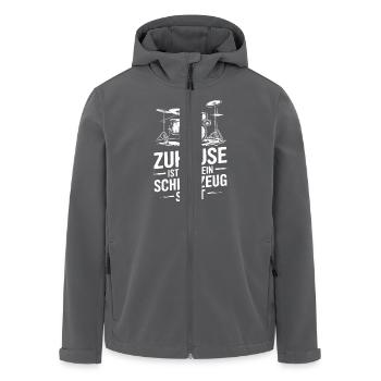 Drummer Schlagzeuger Schlagzeug Schlagzeugspieler - Recycelte Männer Softshell-Jacke von Stanley/Stella - Anthrazit - Vorne - AI Model Male 185 light (185cm)