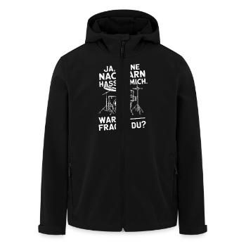 Schlagzeug Schlagzeugspieler Drummer Schlagzeuger - Recycelte Männer Softshell-Jacke von Stanley/Stella - Schwarz - Vorne - AI Model Male 185 light (185cm)