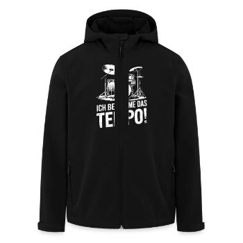 Schlagzeug Drummer Schlagzeuger Schlagzeugspieler - Recycelte Männer Softshell-Jacke von Stanley/Stella - Schwarz - Vorne - AI Model Male 185 light (185cm)