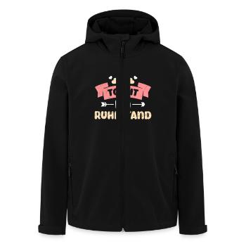 Rentner TOPFIT IM RUHESTAND Lustiges Renten - Recycelte Männer Softshell-Jacke von Stanley/Stella - Schwarz - Vorne - AI Model Male 185 light (185cm)
