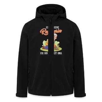 Großmutter BIN KEINE RENTNERIN BIN VOLLZEIT OMA - Recycelte Männer Softshell-Jacke von Stanley/Stella - Schwarz - Vorne - AI Model Male 185 light (185cm)