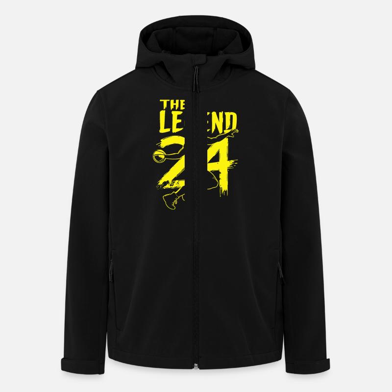 LA LÉGENDE 24 - Veste softshell homme en polyester recyclé Stanley/Stella - noir