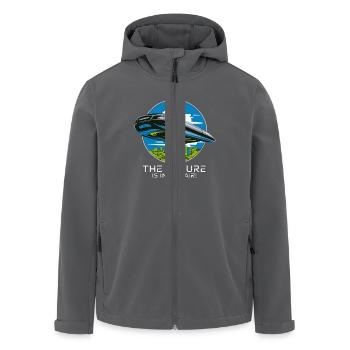 FLIEGENDES AUTO - Recycelte Männer Softshell-Jacke von Stanley/Stella - Anthrazit - Vorne - AI Model Male 185 light (185cm)