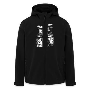 Schlagzeug Drummer Schlagzeugspieler Schlagzeuger - Recycelte Männer Softshell-Jacke von Stanley/Stella - Schwarz - Vorne - AI Model Male 185 light (185cm)