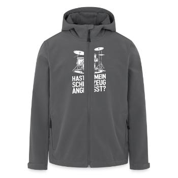 Schlagzeug Drummer Schlagzeugspieler Schlagzeuger - Recycelte Männer Softshell-Jacke von Stanley/Stella - Anthrazit - Vorne - AI Model Male 185 light (185cm)