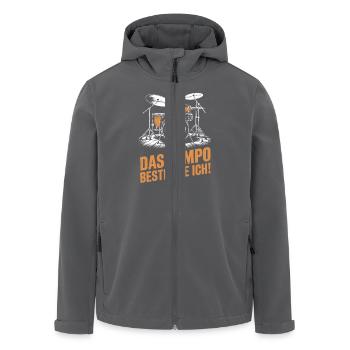 Schlagzeug Schlagzeuger Drummer Schlagzeugspieler - Recycelte Männer Softshell-Jacke von Stanley/Stella - Anthrazit - Vorne - AI Model Male 185 light (185cm)